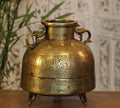 Brass Vintage Carved Planter