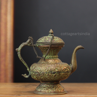 Antique Copper Tibetan Teapot | Handcrafted Home Decor