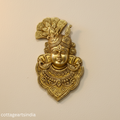 Handcrafted Brass Lord Krishna Face Wall Hanging | Peacock Feather Divine Wall Décor
