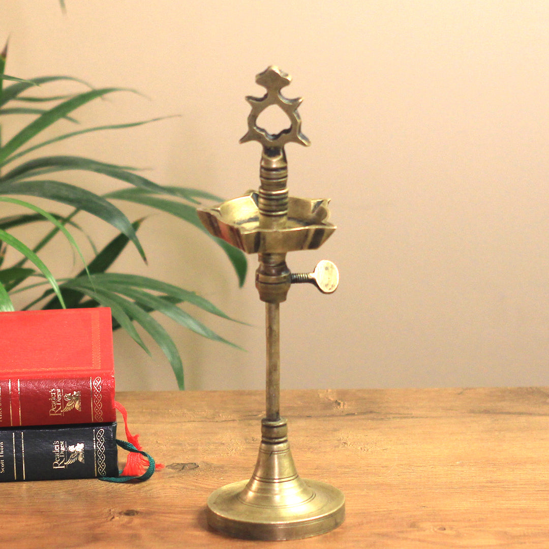 Brass  Vintage Key Vilakku Lamp