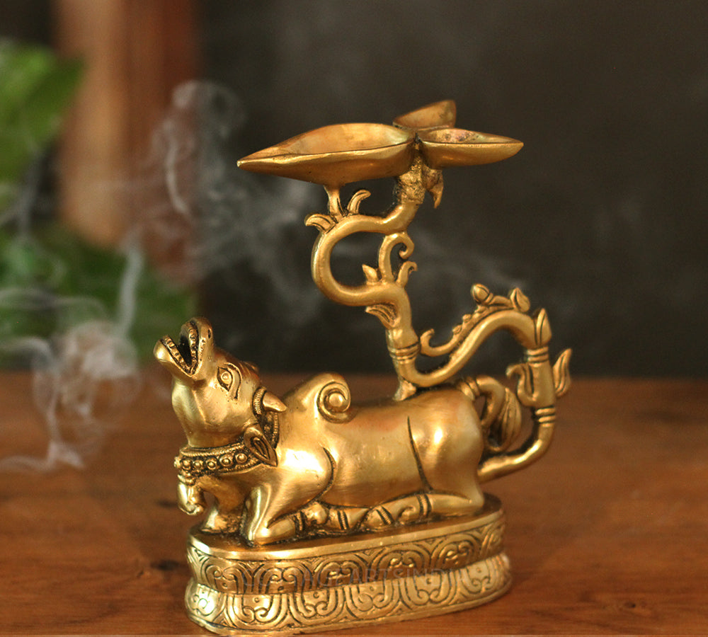 Brass Balinese Oil Lamp
