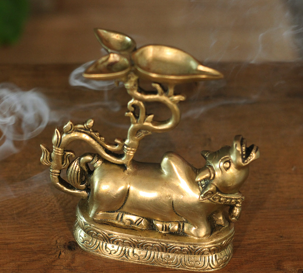Brass Balinese Oil Lamp