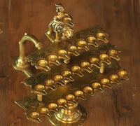 Brass 28 Diya Aarti
