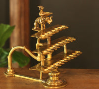 Brass 28 Diya Aarti