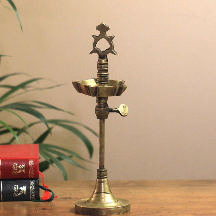 Brass  Vintage Key Vilakku Lamp