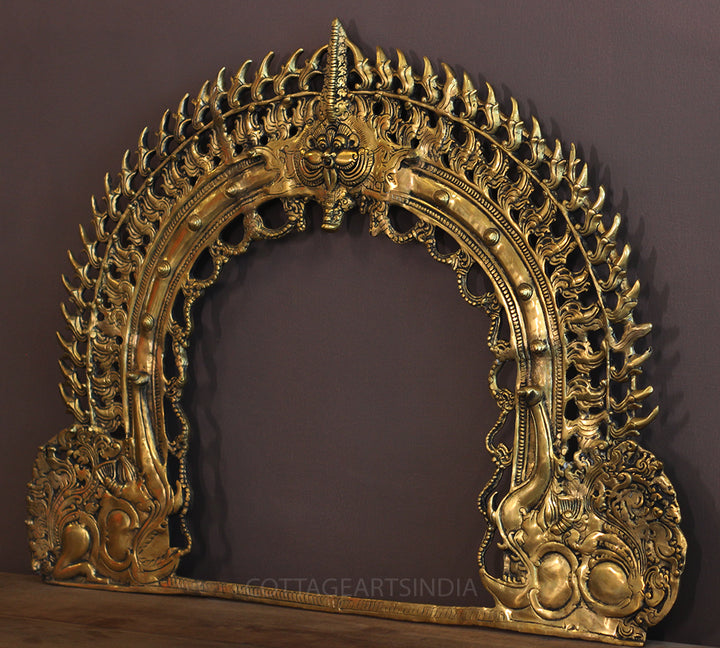Brass Big Prabhawali Kirtmukha Wall Hanging
