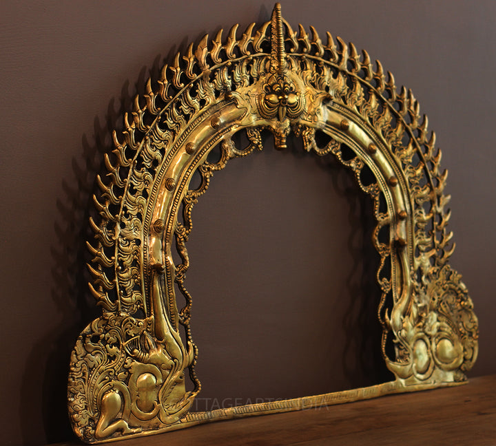 Brass Big Prabhawali Kirtmukha Wall Hanging