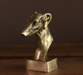 Brass Dog Bust