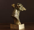 Brass Dog Bust