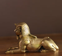 Brass Spinx Egyptian Statue