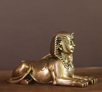 Brass Spinx Egyptian Statue