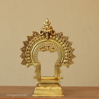Brass Prabhavali Tiruvasi 11" | South Indian Temple Aureole