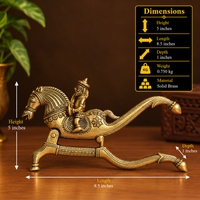 Brass Nutcracker Horse Design