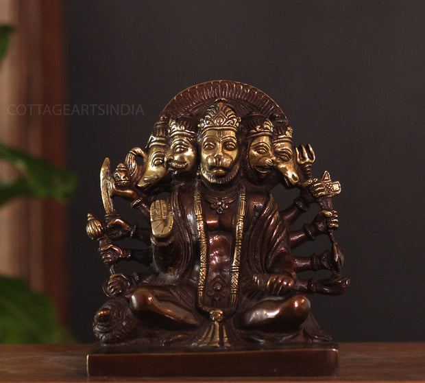 Brass Panchmukhi Hanuman