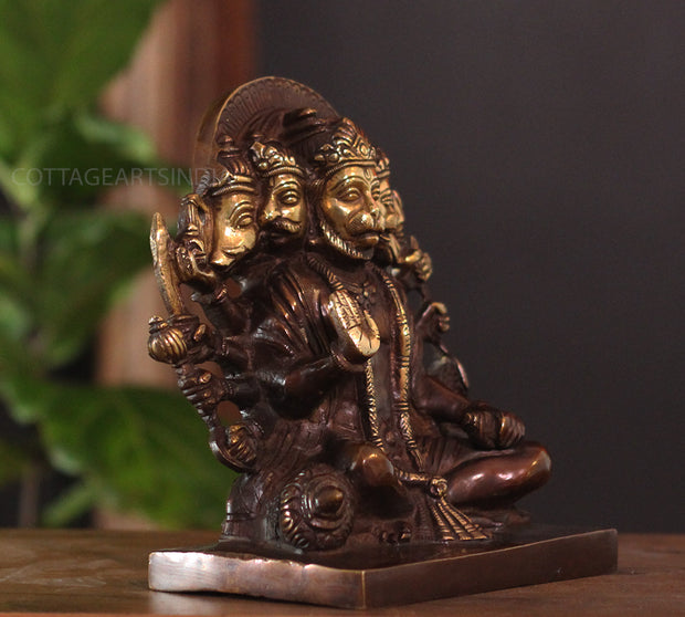 Brass Panchmukhi Hanuman