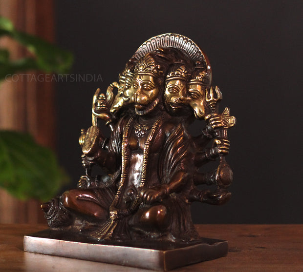 Brass Panchmukhi Hanuman