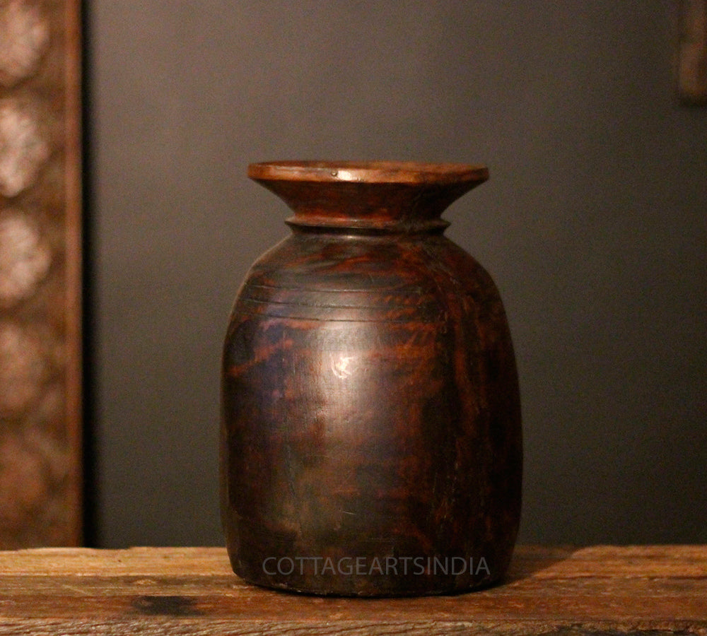 Vintage Wooden Pot