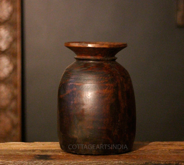 Vintage Wooden Pot