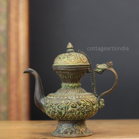 Antique Copper Tibetan Teapot | Handcrafted Home Decor