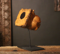 Vintage Wooden Yali Face Sculpture