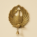 Handcrafted Brass Peacock Wall Hanging with Diya & Bell | Traditional Indian Wall Décor