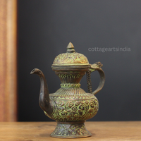 Antique Copper Tibetan Teapot | Handcrafted Home Decor