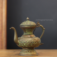 Antique Copper Tibetan Teapot | Handcrafted Home Decor