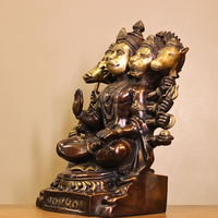 Brass Panchmukhi Hanuman 16"inches