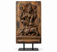 Vintage Wood / Stone Kali Mahisura Mardini Idol