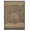 Radha Krishna in Vrindavan Forest – Traditional Pichwai Style Indian Miniature Painting