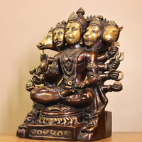 Brass Panchmukhi Hanuman 16"inches
