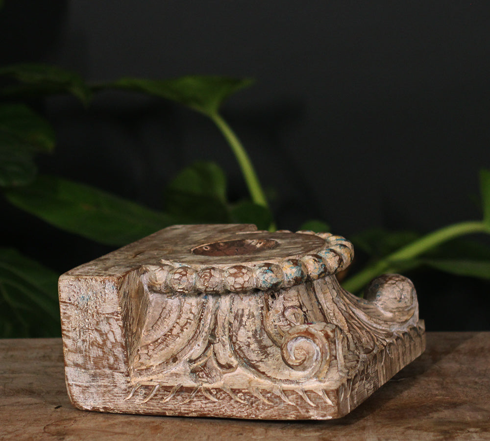 Vintage Wooden Carved Base