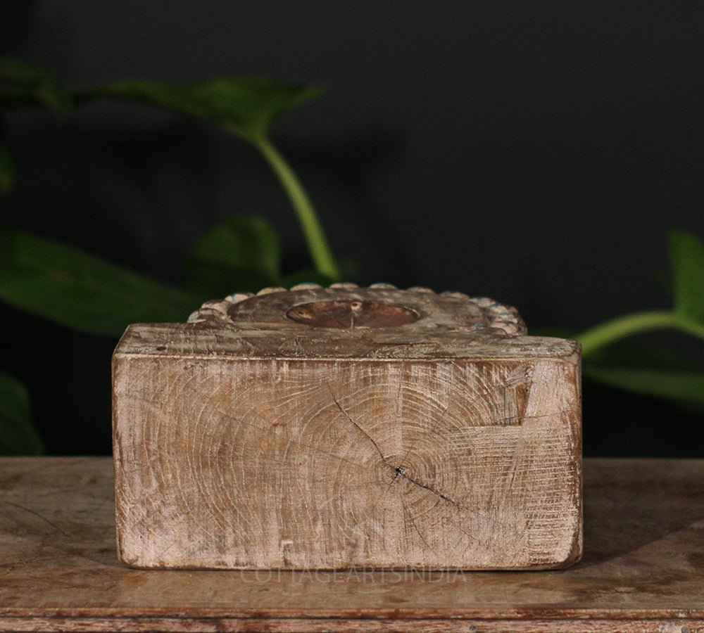 Vintage Wooden Carved Base