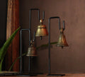 Vintage Brass Bells Set of 3 on Stand