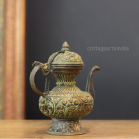 Antique Copper Tibetan Teapot | Handcrafted Home Decor