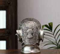 Set of Five Brass Mukhlingams in Silver Finish