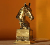 Brass Horse Bust