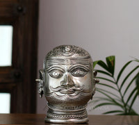 Set of Five Brass Mukhlingams in Silver Finish