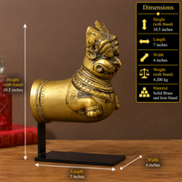 Brass Vintage Finish Palanquin on Stand