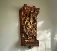 Vintage Wood Ganesh Ji