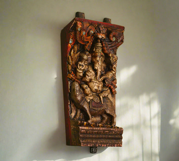 Vintage Wood Ganesh Ji