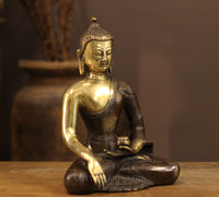 Brass Buddha 9"