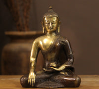 Brass Buddha 9"