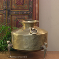 Brass Vintage Carved Planter