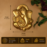 Brass Ganesh Wall Hanging