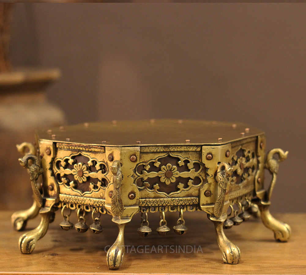Brass and Copper Tribal Art Chowki