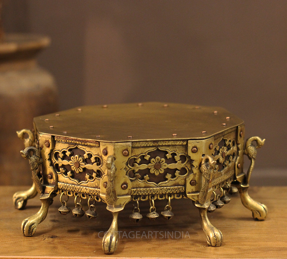 Brass and Copper Tribal Art Chowki