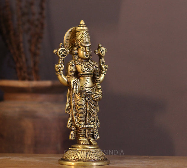 Brass Tirupati Balaji Venkateshwara 11"