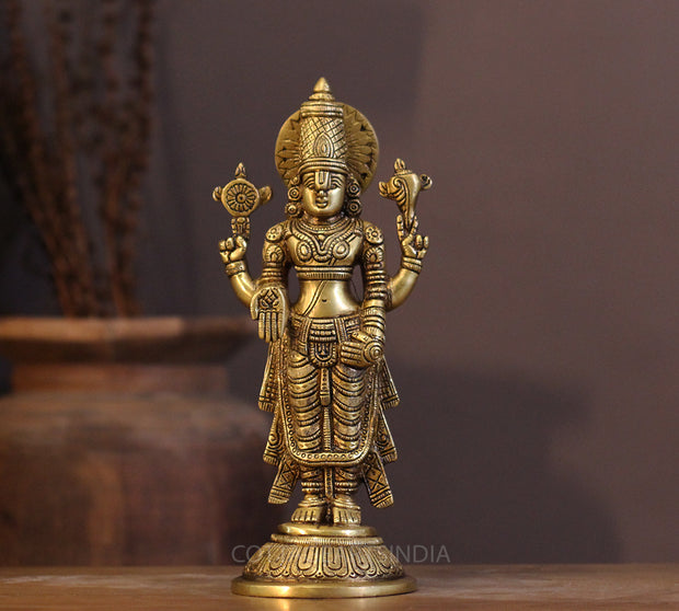 Brass Tirupati Balaji Venkateshwara 11"