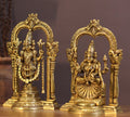 Brass Padmavati and Balaji Venkateshwar Pair